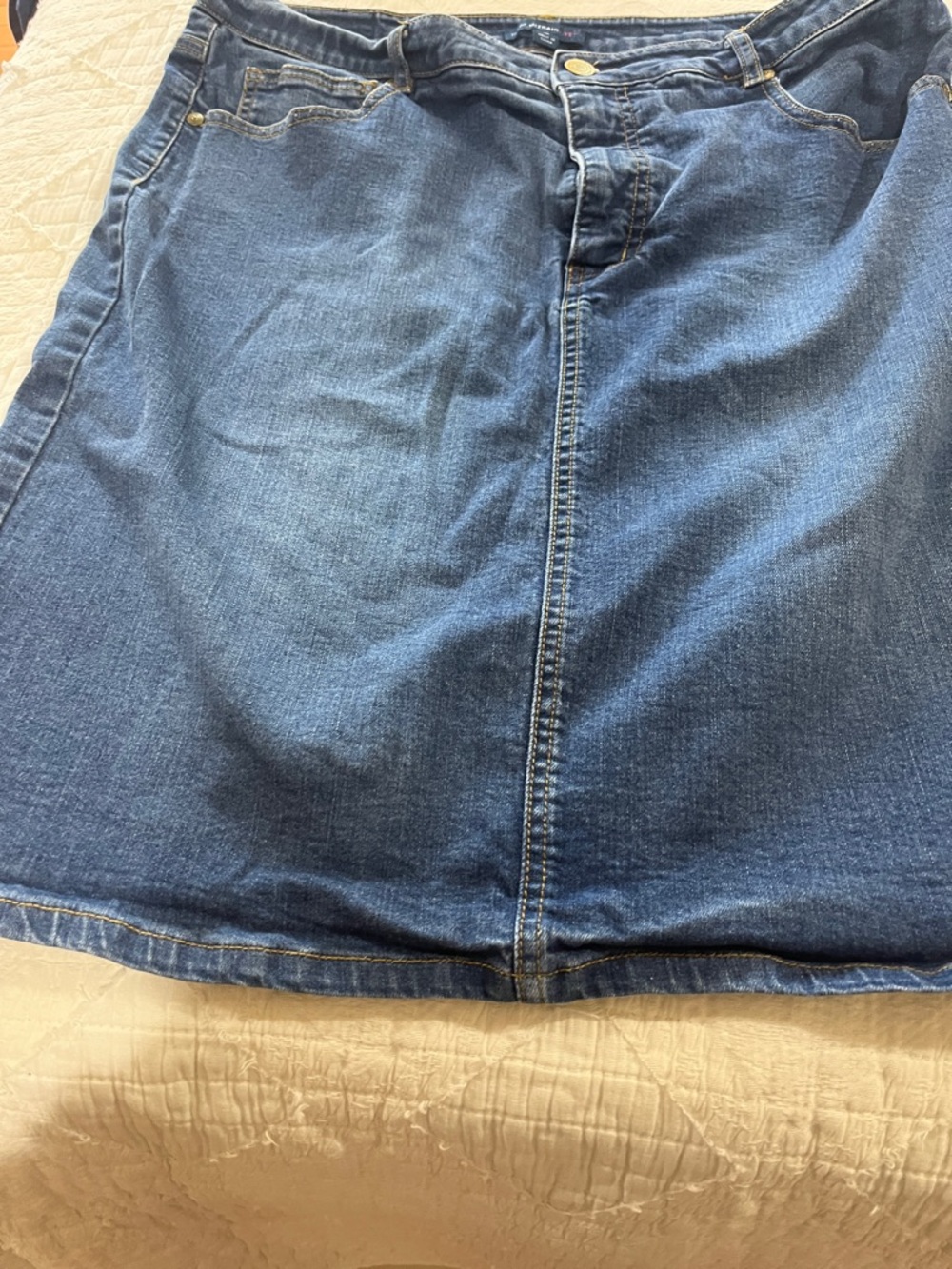 Isaac mizrahi jean skirt